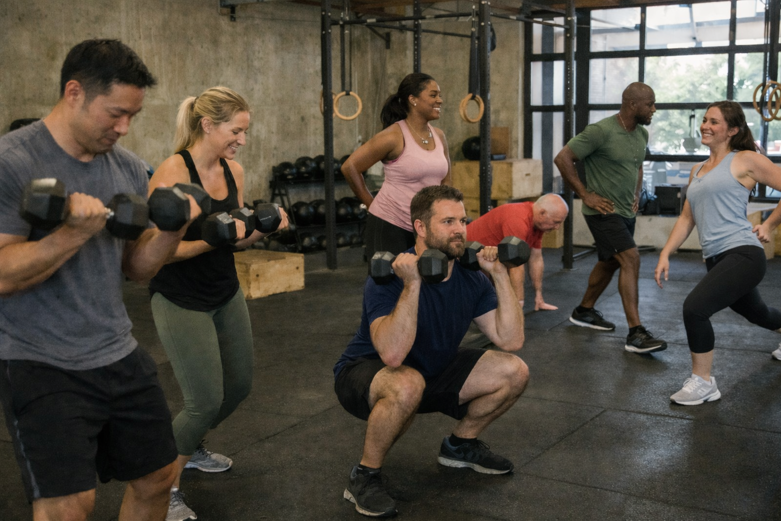 Group workout training